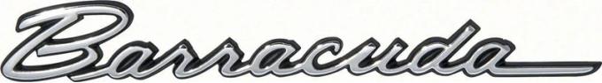 AMD Fender Emblem with Black Trim, "Barracuda", 68 & 70 Barracuda K-2786559