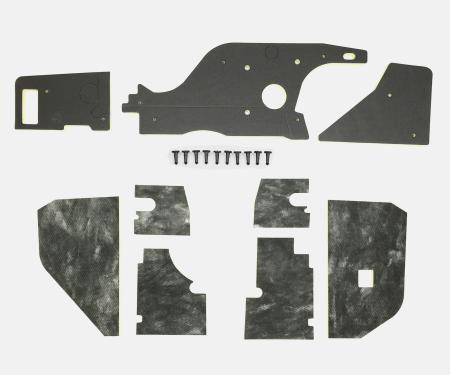 Detroit Muscle Technologies Mopar B Body 73 74 NON AC Firewall Insulation with Pins & Kickpanel Insulation BXX7374FI02