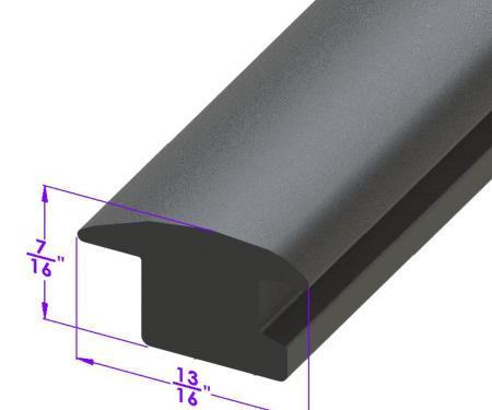 Metro Moulded Parts 1932-1936 Ford / Chrysler / DeSoto / Plymouth / Dodge Roof Related Seal. Top Insert Filler & Seal for Closed Cars LP 110-R