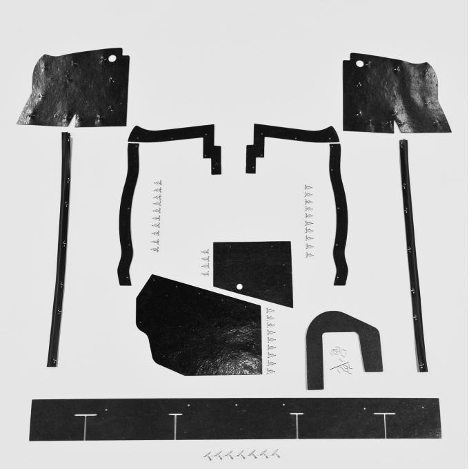 Detroit Muscle Technologies Mopar B Body 66 Charger MEGA Splash Shields Set -Auto BCH6666SS90