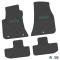 FlexTread 11-24 Dodge Challenger RWD Floor Mats (4pc) w/ Scat Pack Logo - Black / NGCV53040