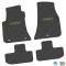 FlexTread 11-24 Dodge Challenger RWD Floor Mats (4pc) w/ Challenger Script Logo - Black / NGCV53028