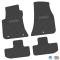 FlexTread 11-24 Dodge Challenger RWD Floor Mats (4pc) w/ Challenger Script Logo - Black / NGCV53028