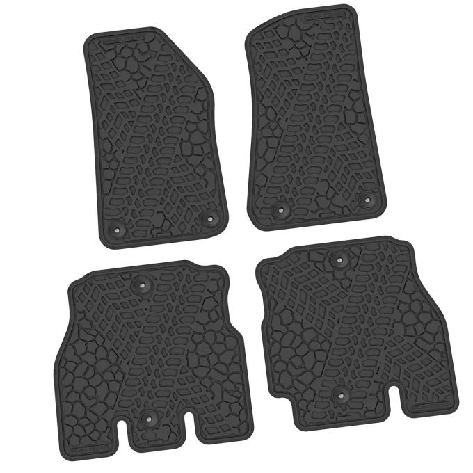 FlexTread 18-24 Jeep Wrangler JLU 4Dr Floor Mats (4pc) NGTT07000