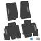 FlexTread 14-18 Jeep Wrangler JKU 4Dr Floor Mats (4pc) w/ Rubicon Logo NGTT05013