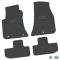 FlexTread 11-24 Dodge Challenger RWD Floor Mats (4pc) w/ Scat Pack Logo - Black / NGCV53040