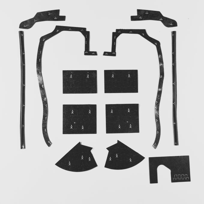 Detroit Muscle Technologies Mopar B Body 64 Belvedere Fury Savoy MEGA Splash Shield Set -Auto BBE6464SS90