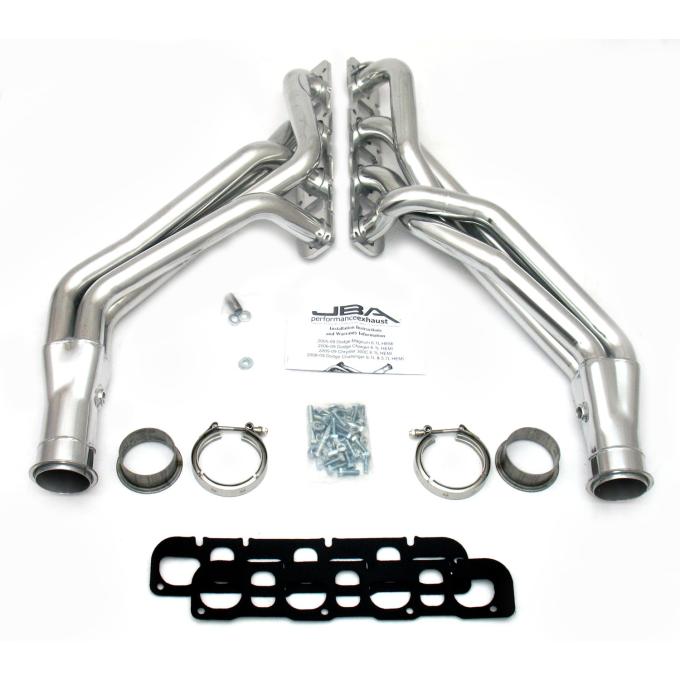 JBA Performance Exhaust 05-20 Chrysler Long Tube 5.7/6.1/6.2/6.4L Silver Ctd 6965SJS
