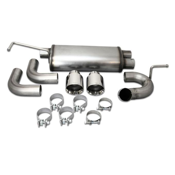 JBA Performance Exhaust 2007-18 Jeep Wrangler JK 2.0L/3.6L/3.8L 2.5" Stainless Steel Dual Axle Back Exhaust System 30-1545