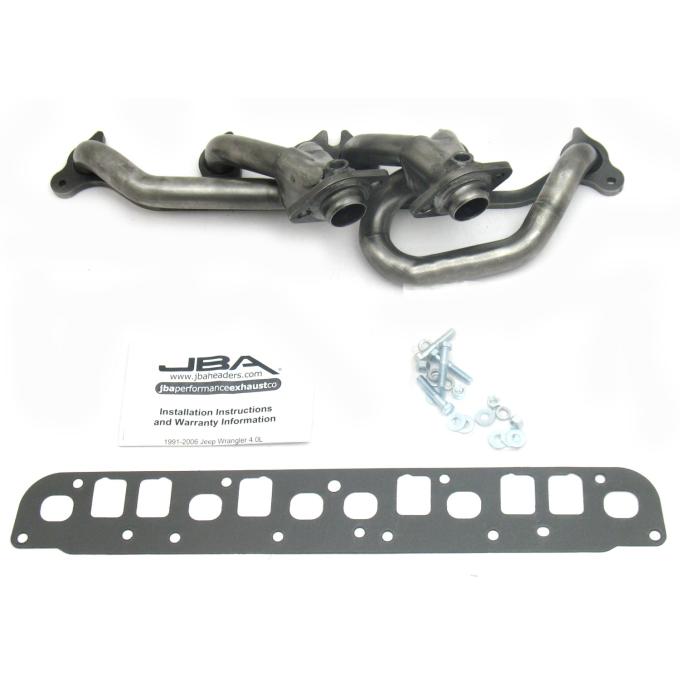 JBA Performance Exhaust 00-06 JEEP Cat4Ward&reg; 4.0L Raw 409 1527S
