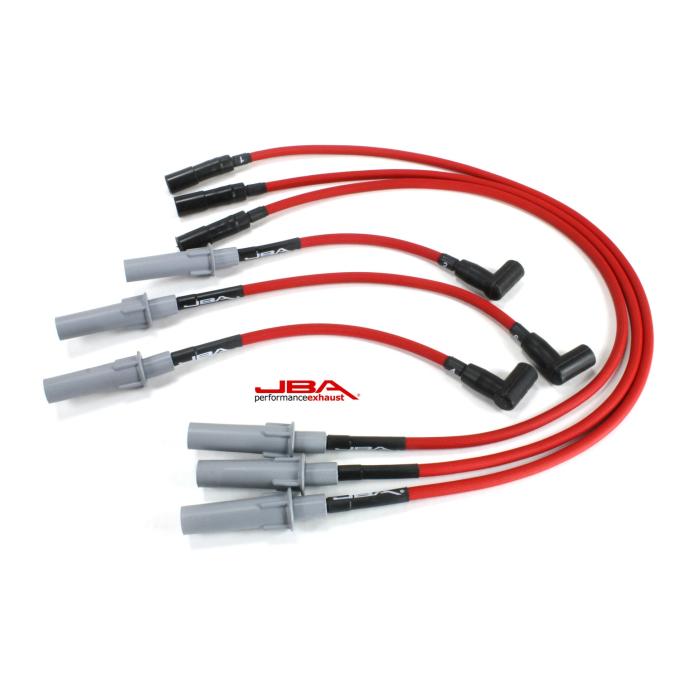 JBA Performance Exhaust 2007-11 Jeep Wrangler 3.8L V6 6 Lead Wire 8mm JBA PowerCables&trade; Spark Plug Wire Set W01528HT