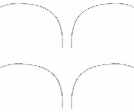 AMD Wheel Opening Moldings, 4 Piece Set, 73-74 Charger K-MN1485