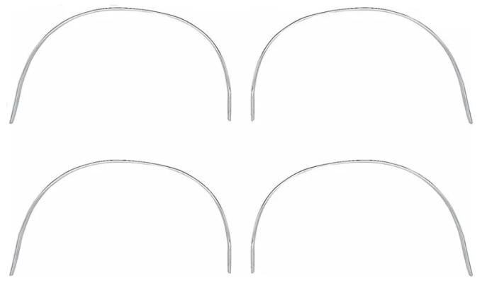 AMD Wheel Opening Moldings, 4 Piece Set, 73-74 Charger K-MN1485