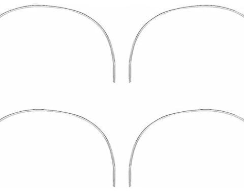 AMD Wheel Opening Moldings, 4 Piece Set, 73-74 Charger K-MN1485