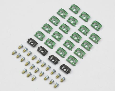 Detroit Muscle Technologies Mopar A Body 68-76 Dart Scamp Windshield Reveal Trim Clip Set ADA6876TC01-C8019