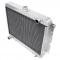 Champion Cooling 2 Row with 1" Tubes All Aluminum Radiator Made With Aircraft Grade Aluminum AE2375