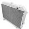 Champion Cooling 2 Row with 1" Tubes All Aluminum Radiator Made With Aircraft Grade Aluminum AE375