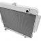 Champion Cooling 1966-1969 Dodge Charger 4 Row All Aluminum Radiator Made With Aircraft Grade Aluminum MC1640