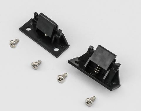 Detroit Muscle Technologies Mopar B Body 71-74, E Body 70-74 Spring Loaded Hood Wedges with SS SCREWS and SPRINGS CHR2949228-2