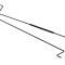 AMD Trunk Deck Lid Torsion Spring Rods, Pair, 68-72 Dodge Charger 656-2668-P