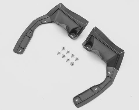 Detroit Muscle Technologies Mopar E Body 71 Barracuda Cuda Headlight Plastic Splash Shields WITH Fasteners EXX7171SS10