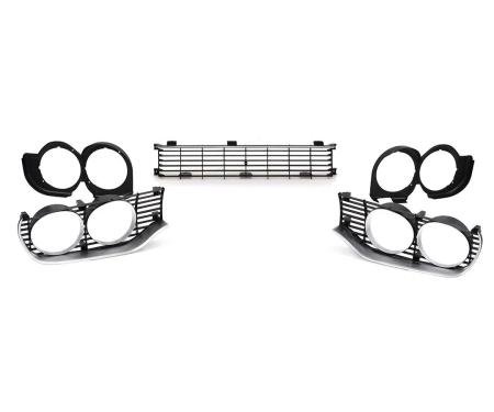 AMD Upper Grille Set, 5pcs, 71-72 Satellite Sebring Plus Road Runner GTX 2-door X150-1471-3S