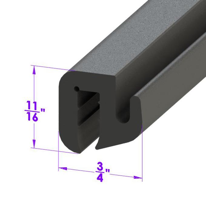 Metro Moulded Parts 1936-1941 Chrysler / Plymouth / Dodge / DeSoto Windshield and Rear Window Seal. Sold by the Foot LP 30-A