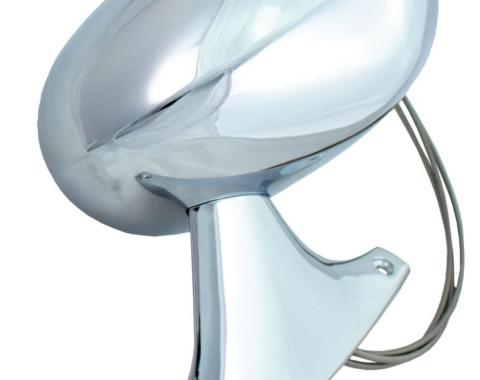 AMD Outside Mirror, Sport Style, Chrome, Remote, LH, Dodge Plymouth 73-74 B Body X570-1473-1L