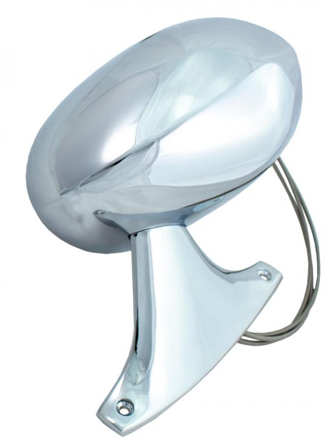 AMD Outside Mirror, Sport Style, Chrome, Remote, LH, Dodge Plymouth 73-74 B Body X570-1473-1L