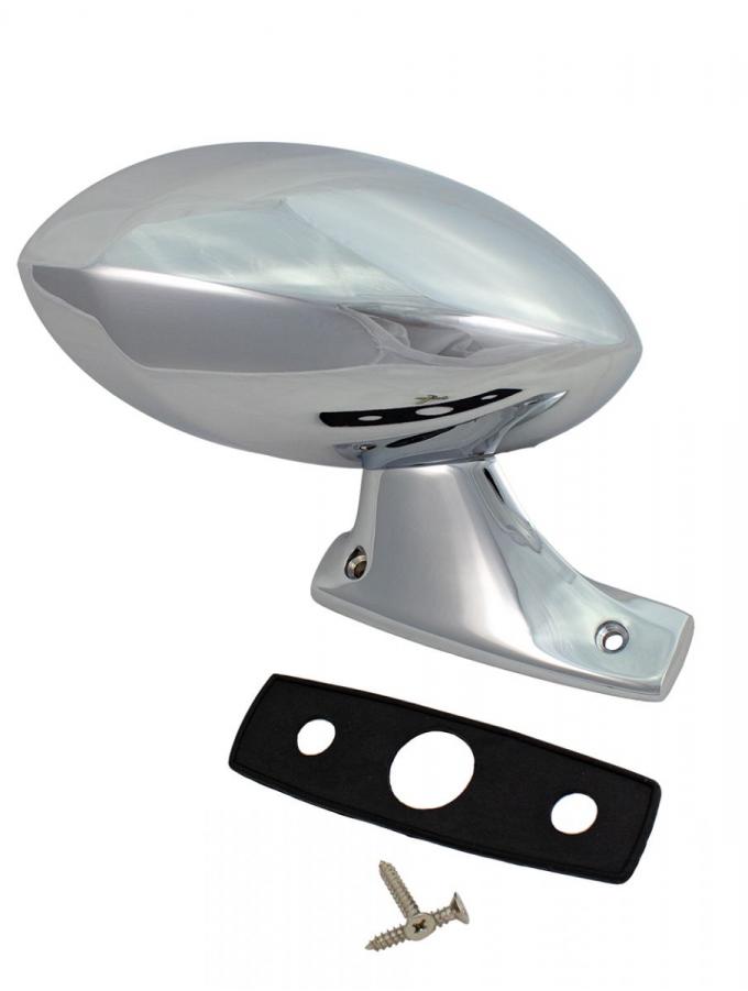 AMD Outside Mirror, Sport Style, Chrome, Manual, RH, Dodge Plymouth 70 E Body X570-1570-2R