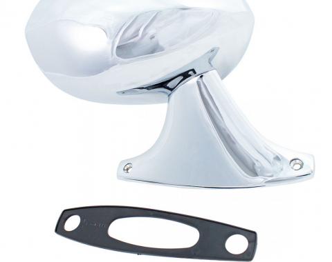 AMD Outside Mirror, Sport Style, Chrome, Manual, RH, Dodge Plymouth 73-74 B Body X570-1473-1R