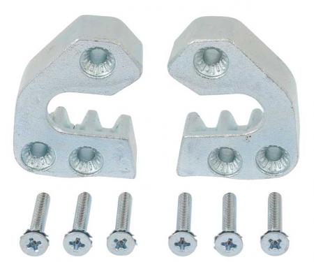 AMD Door Striker Plates w/ Screws, LH/RH Pair, 68-70 Dodge Plymouth B-Body X752-1468-P