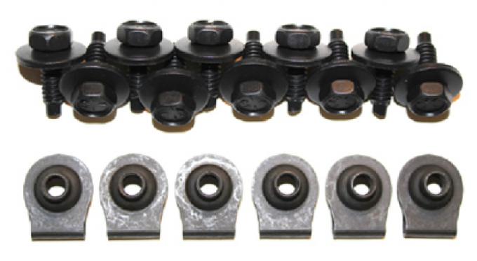 AMD Lower Grille Panel Bolt Kit, 66-70 Dodge Plymouth B-Body (Except Charger) X151-1466-S