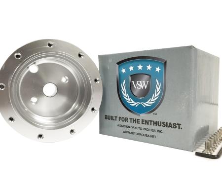 Auto Pro USA VSW Steering Wheel S6 Hub Adapter, 9 Bolt, Silver STH1032SIL