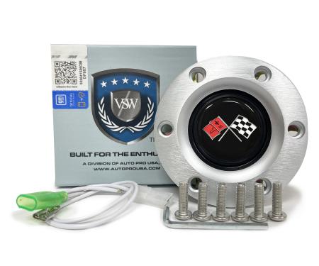Auto Pro USA VSW 6-Bolt Steering Wheel Horn Button STE1013BRU