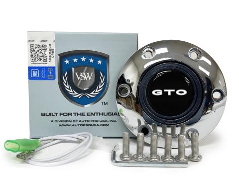 Auto Pro USA VSW 6-Bolt Steering Wheel Horn Button STE1019CHR