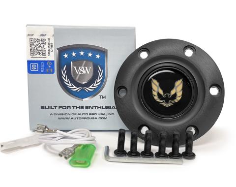 Auto Pro USA VSW 6-Bolt Steering Wheel Horn Button STE1022BLK