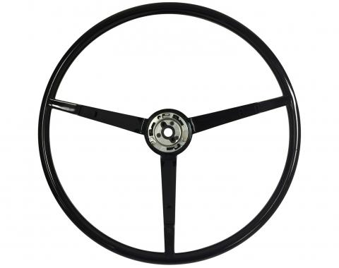 Auto Pro USA 1965-1966 Ford Mustang VSW Steering Wheel OE Series, Black ST3034BLK