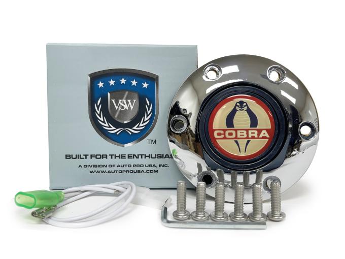 Auto Pro USA VSW 6-Bolt Steering Wheel Horn Button STE1005CHR