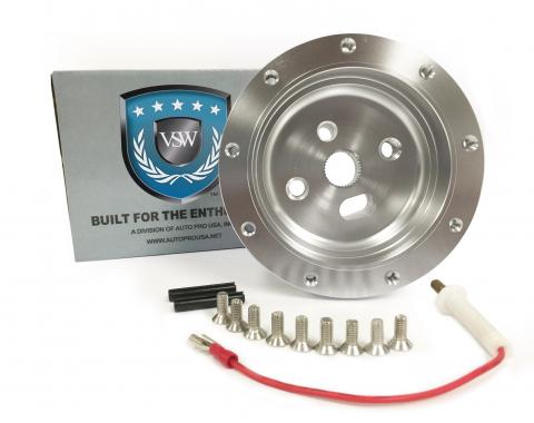 Auto Pro USA VSW Steering Wheel S9 Hub Adapter, 9 Bolt, Silver STH1005SIL