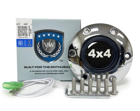 Auto Pro USA VSW 6-Bolt Steering Wheel Horn Button STE1017CHR