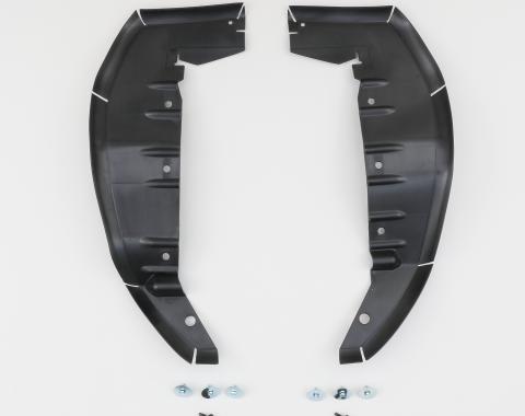 Detroit Muscle Technologies Mopar E Body 70-74 Rear Under Fender Plastic Splash Shields WITH FASTENERS EXX7074SS81
