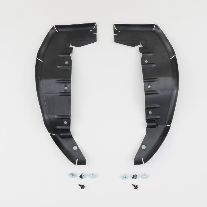 Detroit Muscle Technologies Mopar E Body 70-74 Rear Under Fender Plastic Splash Shields WITH FASTENERS EXX7074SS81
