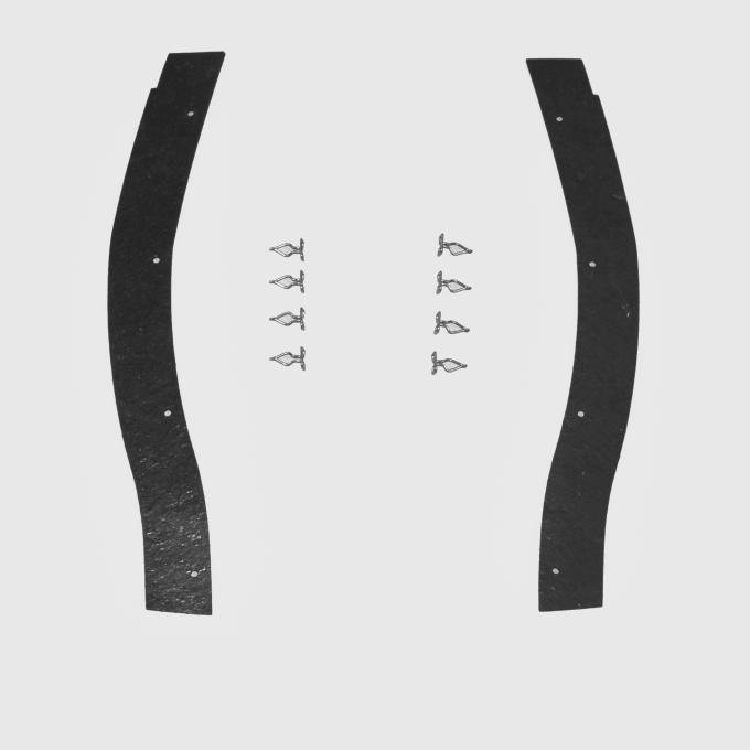 Detroit Muscle Technologies Mopar B Body 68 69 Roadrunner Headlight Splash Shields BRR6869SS10