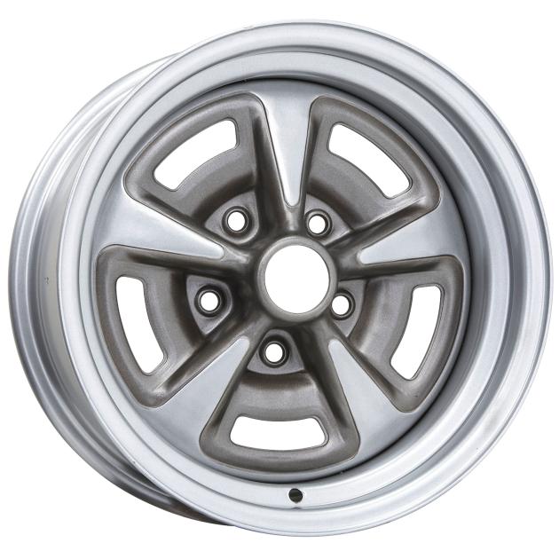 Wheel Vintiques 15x7 Pontiac Rallye II Silver 5x4.75
