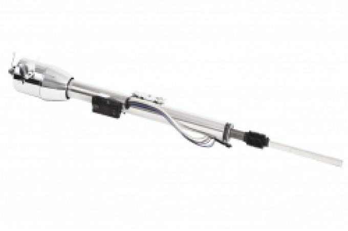 Flaming River FR30011CM, Direct Tilt Keyed Column for Mopar 70-76 Floor Shift, Paintable Mill Finish