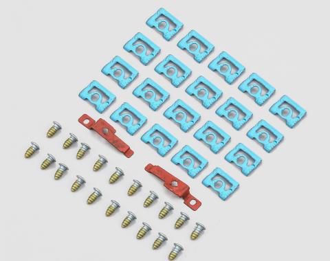 Detroit Muscle Technologies Mopar E Body 70 Barracuda Challenger Rear Window Reveal Trim Clip Set EXX7070TC02-C8003