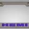 American Car Craft Custom HEMI License Plate Frame, Stainless Steel, Choose Vinyl or LED Color 152024