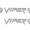 American Car Craft 1996-2002 Dodge Viper - Valve Cover VIPER Letter Set with Emblem, Polished Stainless Steel 963010