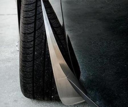 American Car Craft 2015-2019 Challenger - Mud Guards Sport Style Polished/Brushed/Carbon Fiber, Durable Triple Layer (Polished Finish) 152043